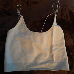 white/crème tank top